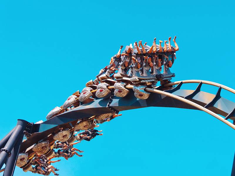 montagne russe Mirabilandia