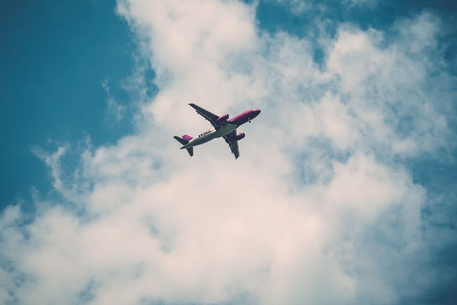 aereo in volo